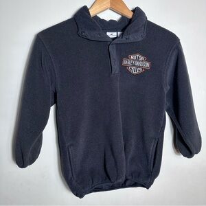 Harley Davidson Black Fleece Jacket with Logo